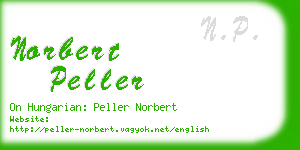 norbert peller business card